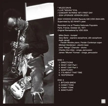 Load image into Gallery viewer, MILES DAVIS // LIVE "NDUGU" EVIL / CONCERT IN PARIS 1971 1ST DAY - 2024 UPGRADE (2CD)
