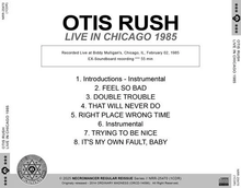 Load image into Gallery viewer, OTIS RUSH / LIVE IN CHICAGO 1985 (1CDR)
