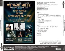 Load image into Gallery viewer, MARCUS MILLER / WE WANT MILES! AT FINAL NAIGHT 260927 (2CDR)
