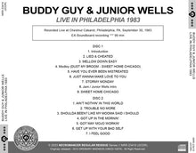 Load image into Gallery viewer, BUDDY GUY & JUNIOR WELLS / LIVE IN PHILADELPHIA 1983 (2CDR)