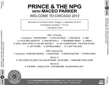 Load image into Gallery viewer, PRINCE & THE NPG WITH MACEO PARKER / WELCOME TO CHICAGO 2012 (2CDR)