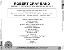 Load image into Gallery viewer, ROBERT CRAY BAND / MEETS STEVIE RAY VAUGHAN IN TEXAS (1CDR)