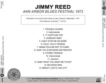 Load image into Gallery viewer, JIMMY REED / ANN ARBOR BLUES FESTIVAL 1973 (1CDR)