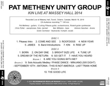 Load image into Gallery viewer, PAT METHENY UNITY GROUP / KIN LIVE AT MASSEY HALL 2014 (2CDR)