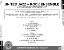 Load image into Gallery viewer, UNITED JAZZ + ROCK ENSEMBLE / LIVE AT NDR FUNKHAUS 1997 (2CDR)