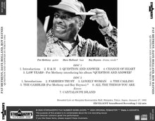 Load image into Gallery viewer, PAT METHENY, DAVE HOLLAND, ROY HAYNES / QUESTION AND ANSWER IN TOKYO 1992 (2CDR)