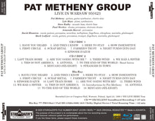 Load image into Gallery viewer, PAT METHENY GROUP / LIVE IN WARSAW 950423 (2CDR+1BDR)