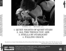 Load image into Gallery viewer, PAT METHENY & MICK GOODRICK / LIVE AT BERKLEE COLLEGE OF MUSIC 021204 (1CDR)