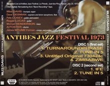 Load image into Gallery viewer, MILES DAVIS / ANTIBES JAZZ FESTIVAL 1973 (2CD)