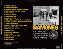Load image into Gallery viewer, RAMONES / FIRST AMERICAN TOUR