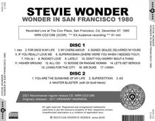 Load image into Gallery viewer, STEVIE WONDER / WONDER IN SAN FRANCISCO 1980 (2CDR)