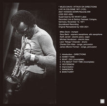 Load image into Gallery viewer, MILES DAVIS / ATTACK ON DIRECTIONS / LIVE IN COLOGNE 1971 (1CD+LTD.DVDR)
