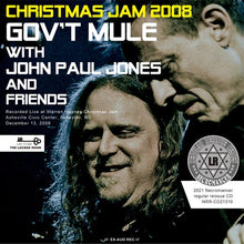 Load image into Gallery viewer, GOV'T MULE WITH JOHN PAUL JONES & FRIENDS / CHRISTMAS JAM 2008 (1CDR)