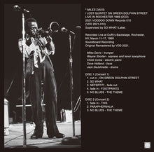 Load image into Gallery viewer, MILES DAVIS / LOST QUINTET ON GREEN DOLPHIN STREET / LIVE IN ROCHESTER 1969 (2CD)