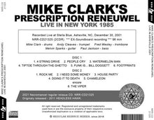 Load image into Gallery viewer, MIKE CLARK'S PRESCRIPTION RENEUWEL / LIVE IN ASHEVILLE 2001 (2CDR)