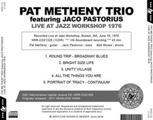 Load image into Gallery viewer, PAT METHENY TRIO ft. JACO PASTORIUS / LIVE AT JAZZ WORKSHOP 1976 (1CDR)