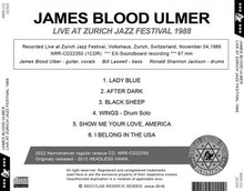 Load image into Gallery viewer, JAMES BLOOD ULMER / LIVE AT ZURICH JAZZ FESTIVAL 1988 (1CDR)