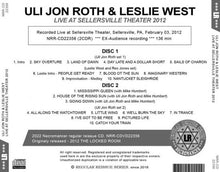Load image into Gallery viewer, ULI JON ROTH & LESLIE WEST/ LIVE AT SELLERSVILLE THEATER 2012 (2CDR)