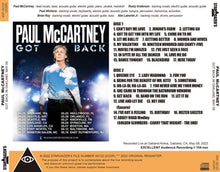 Load image into Gallery viewer, PAUL McCARTNEY / GOT BACK IN OAKLAND, MAY 08 (2CDR)