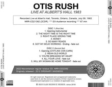 Load image into Gallery viewer, OTIS RUSH / LIVE AT ALBERT'S HALL 1983 (2CDR)