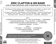 Load image into Gallery viewer, ERIC CLAPTON & HIS BAND / LIVE AT NEW ORLEANS JAZZ & HERITAGE FESTIVAL 2014 (2CDR)