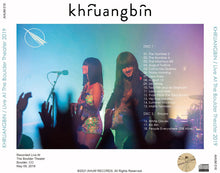 Load image into Gallery viewer, KHRUANGBIN / Live At The Boulder Theater 2019