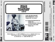 Load image into Gallery viewer, MILES DAVIS / BELGRADE CONCERT 1973 Upgrade Version