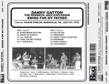 Load image into Gallery viewer, DANNY GATTON THE REDNECK JAZZ EXPLOSION / SWING FOR MY FATHER