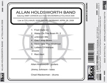 Load image into Gallery viewer, ALLAN HOLDSWORTH BAND / AT TOLLHAUS 2008