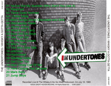 Load image into Gallery viewer, THE UNDERTONES / WHISKY A GOTTA GETTA