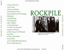 Load image into Gallery viewer, ROCKPILE / LIVE AT BOSTON