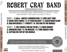 Load image into Gallery viewer, ROBERT CRAY BAND / INDIANAPOLIS 2008