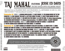 Load image into Gallery viewer, TAJ MAHAL FEATURING JESSE ED DAVIS / DUCKS DIVED INTO FILLMORE WEST