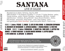 Load image into Gallery viewer, SANTANA / LIVE IN SALEM