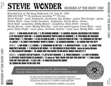 Load image into Gallery viewer, STEVIE WONDER / WONDER AT THE ROXY 1980