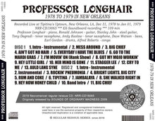 Load image into Gallery viewer, PROFESSOR LONGHAIR / 1978 TO 1979 IN NEW ORLEANS
