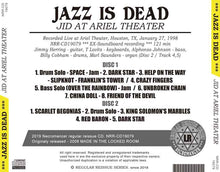 Load image into Gallery viewer, JAZZ IS DEAD / JID AT ARIEL THEATER