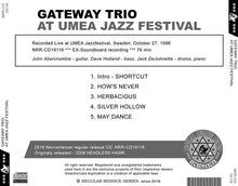 Load image into Gallery viewer, GATEWAY TRIO / AT UMEA JAZZ FESTIVAL