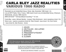 Load image into Gallery viewer, CARLA BLEY JAZZ REALITIES / VARIOUS 1966 RADIO