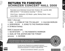 Load image into Gallery viewer, RETURN TO FOREVER / SCHNIZER CONCERT HALL 2008