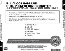 Load image into Gallery viewer, BILLY COBHAM AND PHILIP CATHERINE QUARTET / JAZZFESTIVAL SAALFELDEN 1981