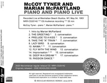 Load image into Gallery viewer, McCOY TYNER AND MARIAN McPARTLAND / PIANO AND PIANO LIVE