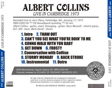 Load image into Gallery viewer, ALBERT COLLINS / LIVE IN CAMBRIDGE 1973
