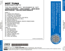 Load image into Gallery viewer, HOT TUNA / ELECTRIC LIVE 77