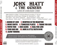 Load image into Gallery viewer, JOHN HIATT & THE GONERS / LIVE IN CHICAGO 1988