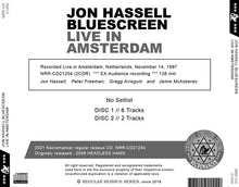 Load image into Gallery viewer, JON HASSELL BLUESCREEN / LIVE IN AMSTERDAM