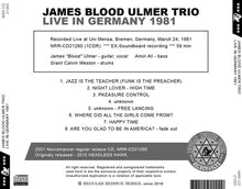 Load image into Gallery viewer, JAMES BLOOD ULMER TRIO / LIVE IN GERMANY 1981