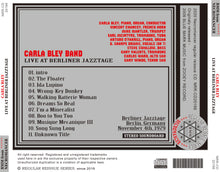 Load image into Gallery viewer, CARLA BLEY / LIVE AT BERLINER JAZZTAGE