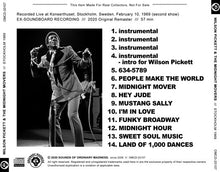 Load image into Gallery viewer, WILSON PICKETT & THE MIDNIGHT MOVERS / LIVE IN STOCKHOLM 1969