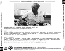 Load image into Gallery viewer, MISSISSIPPI FRED McDOWELL / MISSISSIPPI IN TACOMA 1971